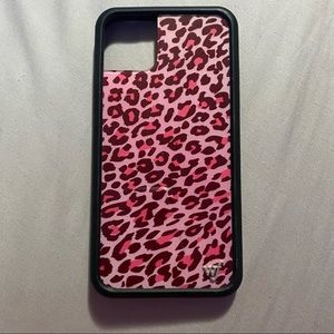 wildflower pink leopard case